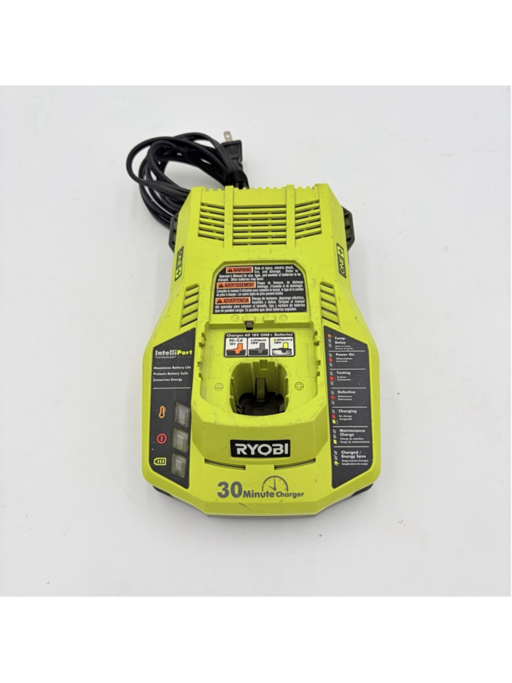 RYOBI P117 ONE+ 30 Minute INTELLIPORT 18 Volt Fast Battery Charger